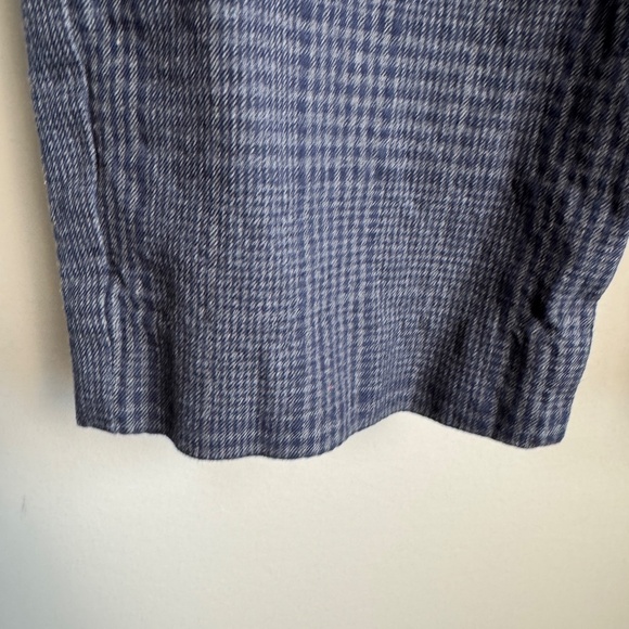 Old Navy Pixie High Rise Plaid Ankle Pants Blue Size 14 Stretchy Preppy Office - Picture 3 of 13
